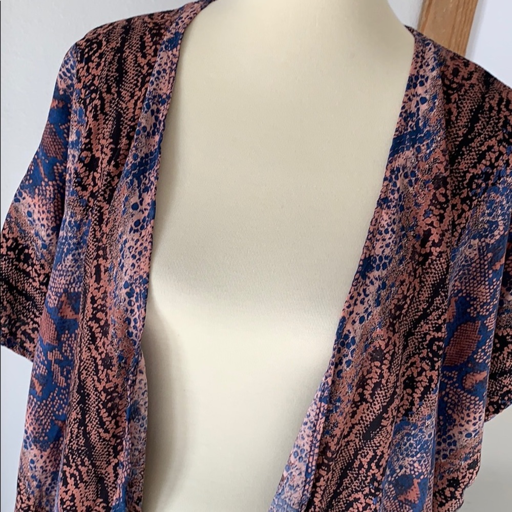 Boho Snake print kimono coverup - Picture 2 of 4
